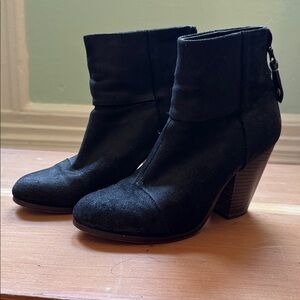 Rag and Bone Glam + Buttery Suede Ankle Boots